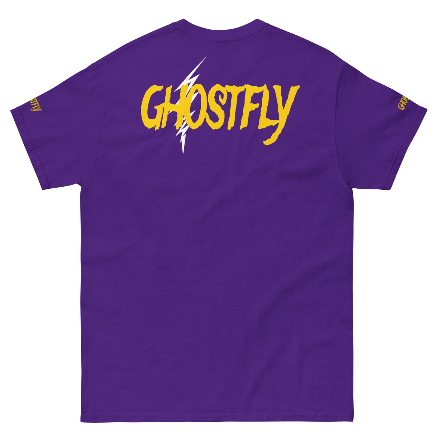 Smiley Guy - Purple Embroidered + Print Tee