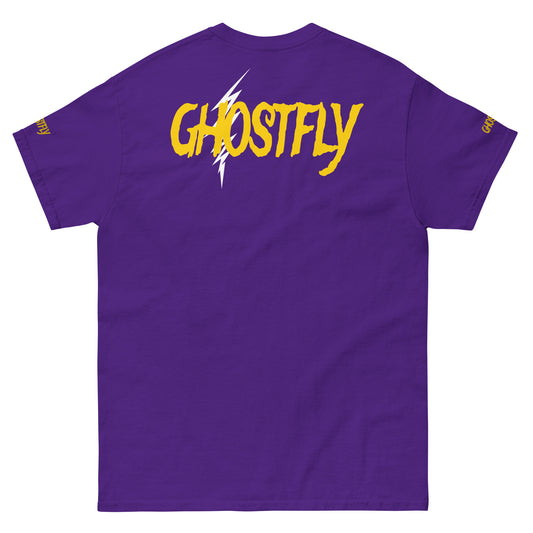 Smiley Guy - Purple Embroidered + Print Tee