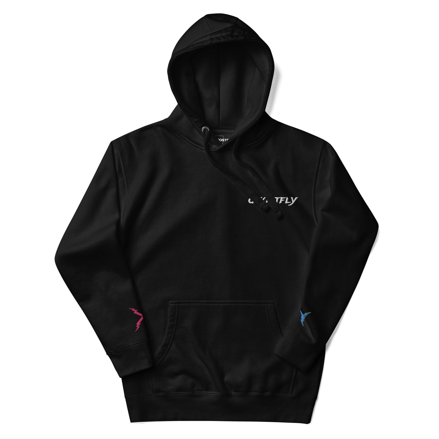 Red & Blue Persona - Hybrid Embroidered + Print Hoodie